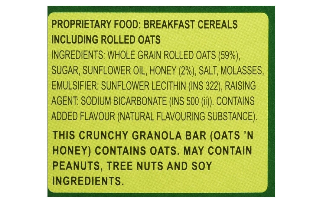 Nature Valley Crunchy Granola Bar Oats 'N Honey   Box  252 grams